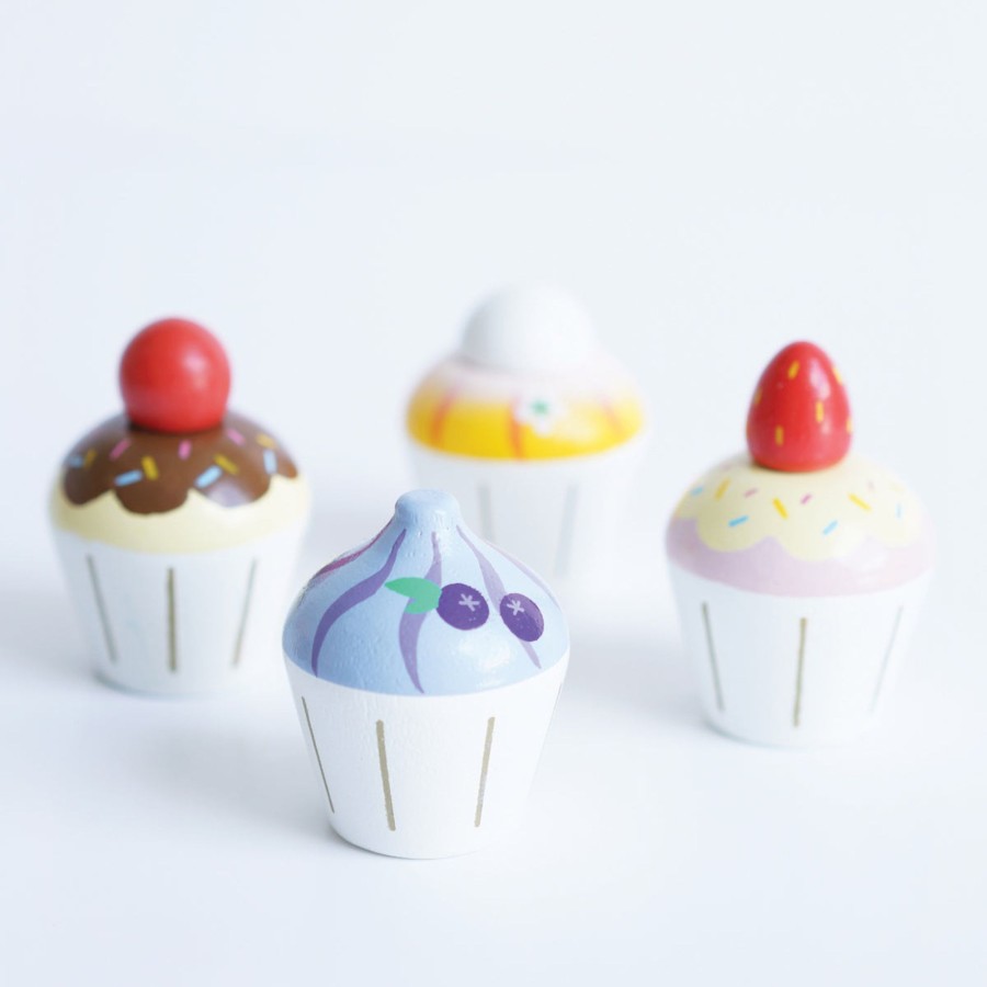 Pretend Play Le Toy Van Pretend Food, Kitchen & Store | Le Toy Van Wooden Cupcakes