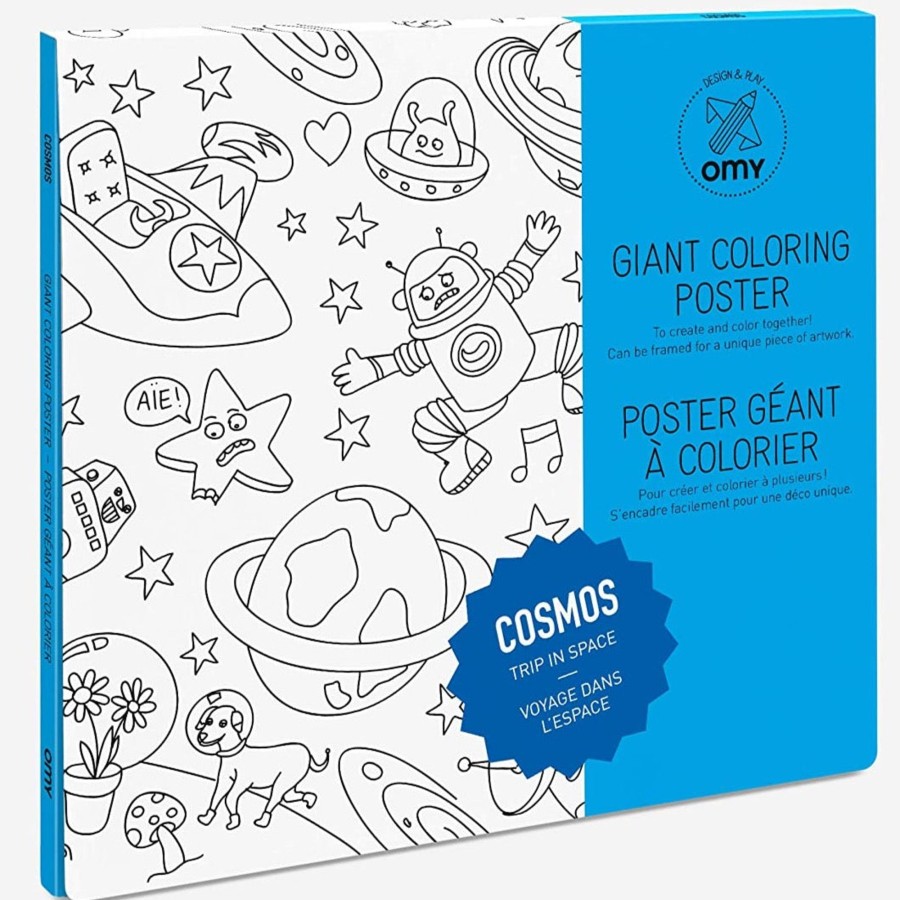 Creative Play OMY Arts & Crafts | Omy Giant Coloring Poster, Cosmos