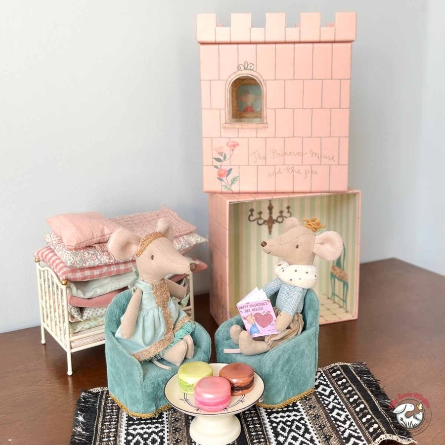 Doll Play Maileg Doll Houses & Accessories | Maileg Mouse Size 2Pcs Chair Set