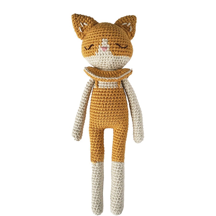 Baby Patti Olso | Patti Oslo Organic Crochet Doll, Cat, Ochre