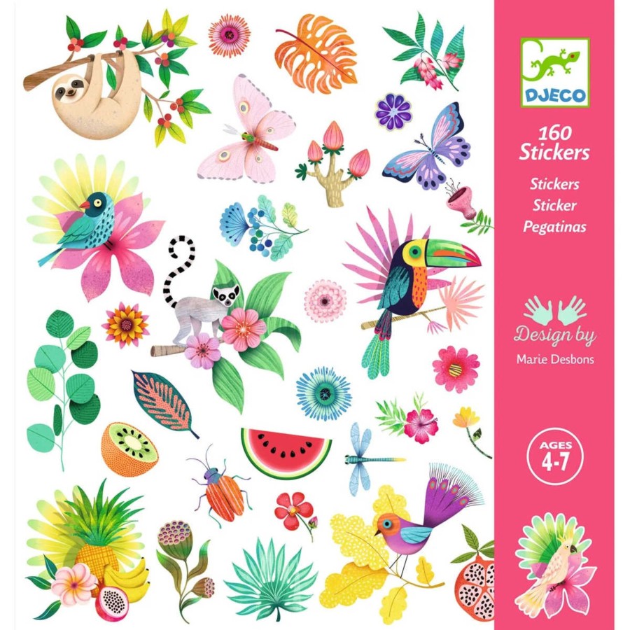 Creative Play Djeco Arts & Crafts | Djeco 160 Stickers, Paradise