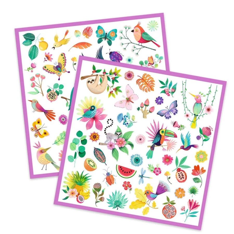 Creative Play Djeco Arts & Crafts | Djeco 160 Stickers, Paradise