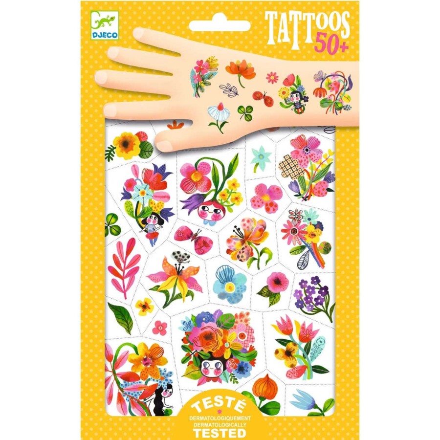 And More Djeco Party | Djeco Temporary Tattoos, Aqua Flor