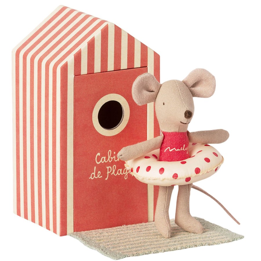 Doll Play Maileg Maileg Dolls | Maileg Little Sister In Cabin De Plage