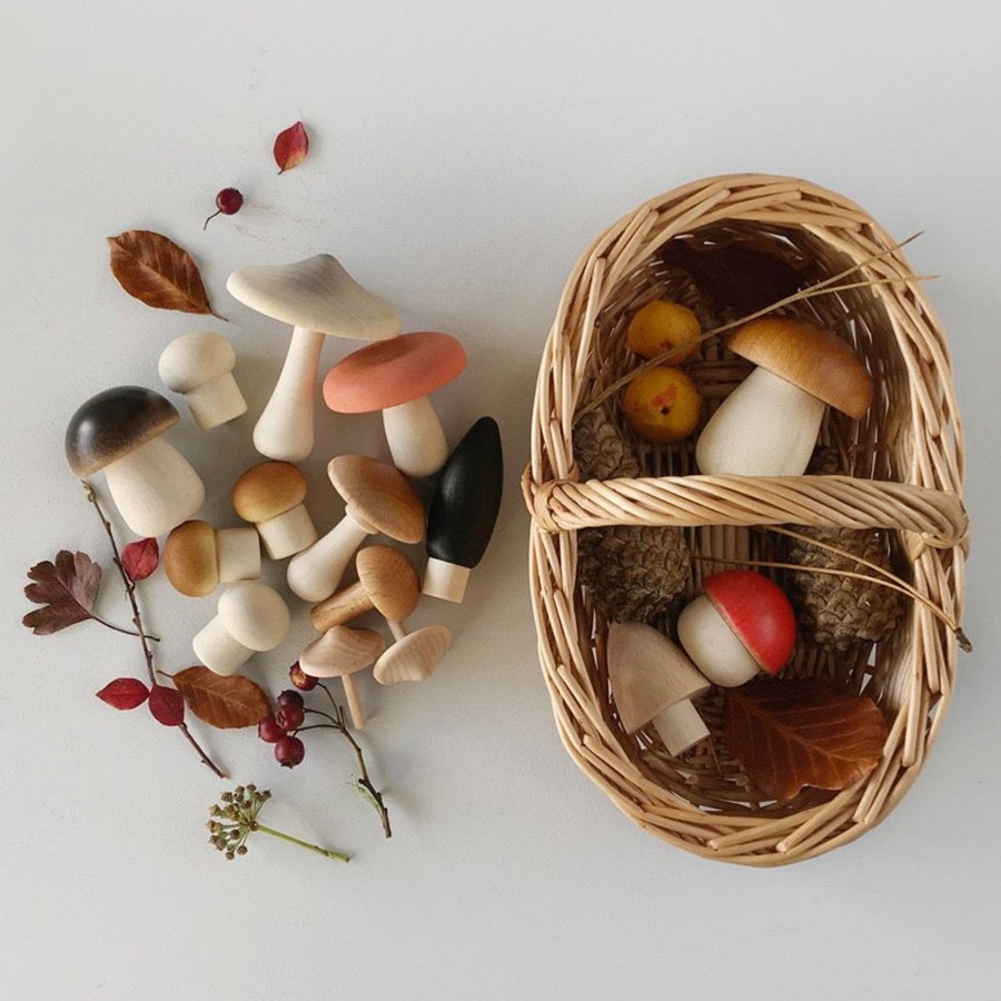 Pretend Play Erzi Pretend Food, Kitchen & Store | Forest Mushrooms Basket