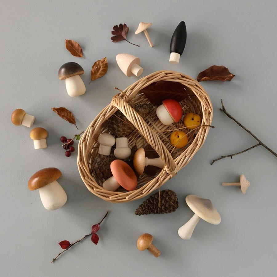 Pretend Play Erzi Pretend Food, Kitchen & Store | Forest Mushrooms Basket