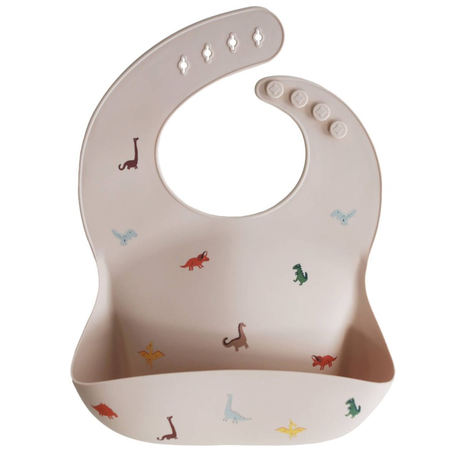 And More Mushie Baby Clothes & Accessories | Mushie Silicon Baby Bib, Dinosaurs