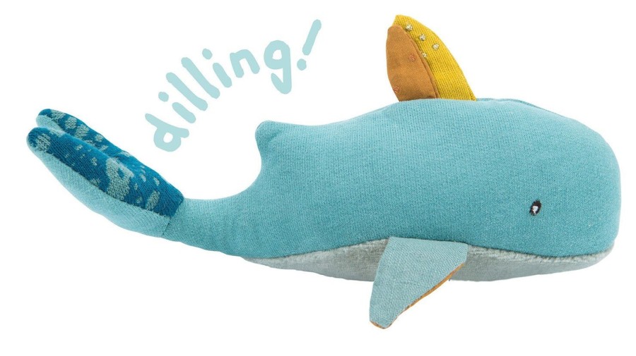 Doll Play Moulin Roty Baby Toys | Moulin Roty Le Voyage D'Olga Josephine The Whale Rattle