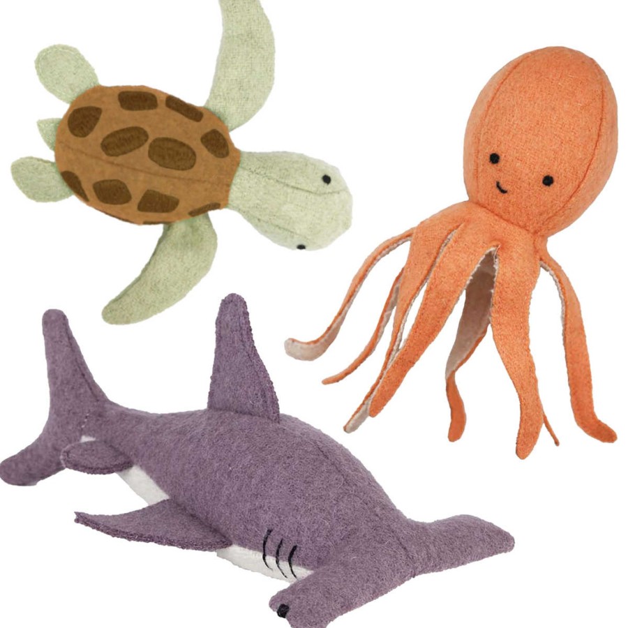 Doll Play Olli Ella Plush Animals & Dolls | Olli Ella Holdie Marine Animals Set