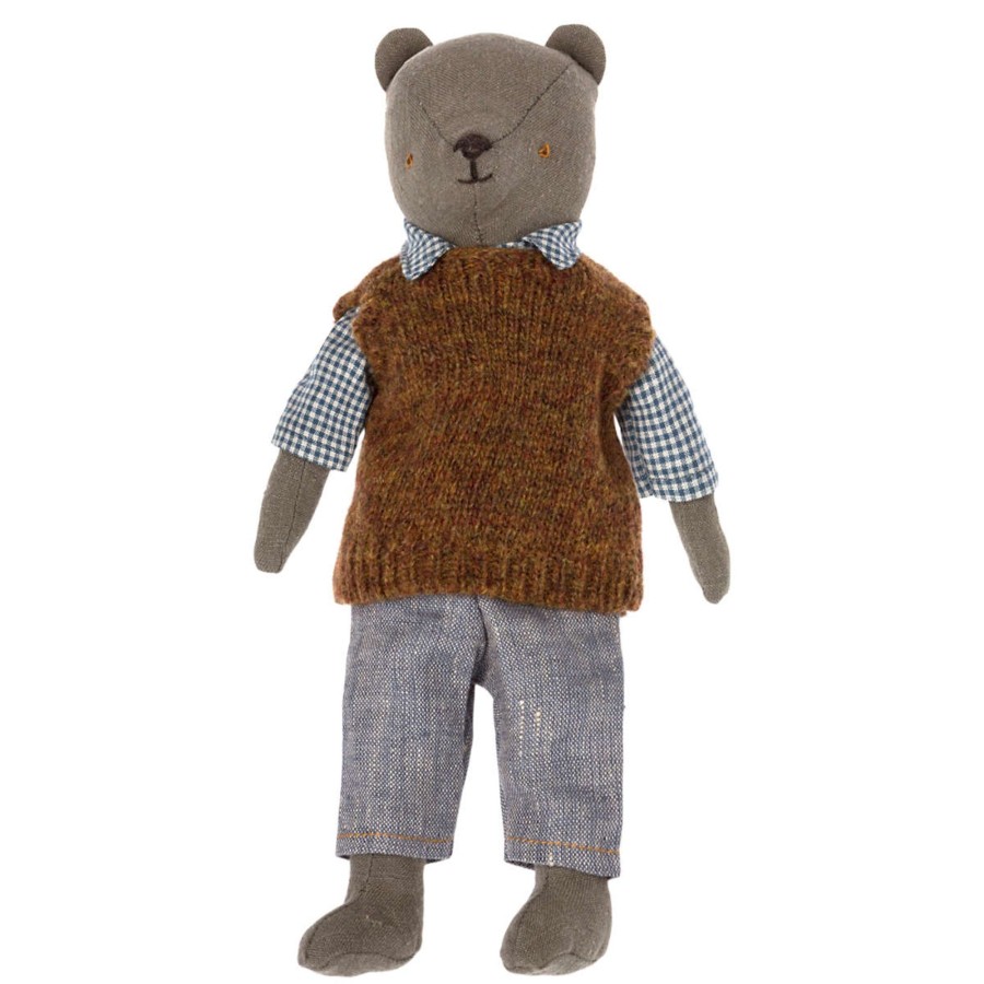 Doll Play Maileg Maileg Dolls | Maileg Shirt, Slipover And Pants For Teddy Dad