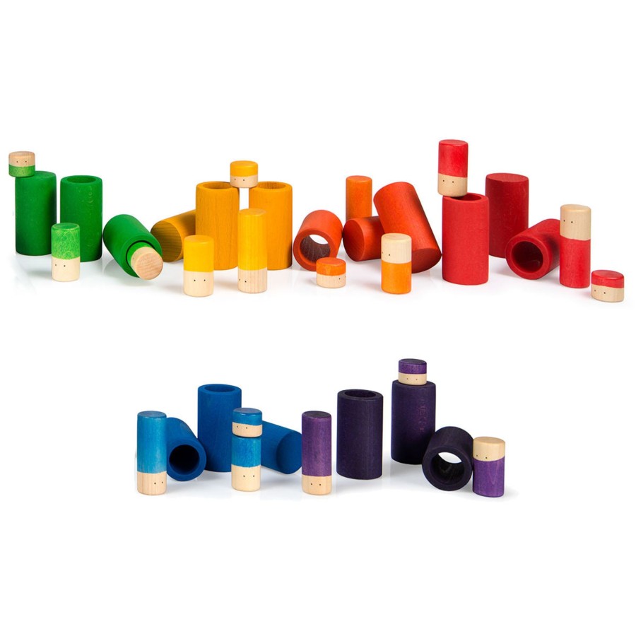 Creative Play Grapat Blocks, Puzzles & Games | Grapat Lo Basic Colors Play Set, 36 Pcs