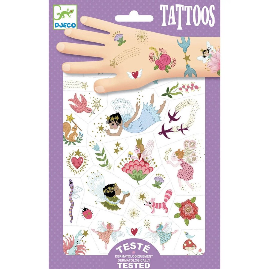 Creative Play Djeco Arts & Crafts | Djeco Temporary Tattoos, Fairy Friends