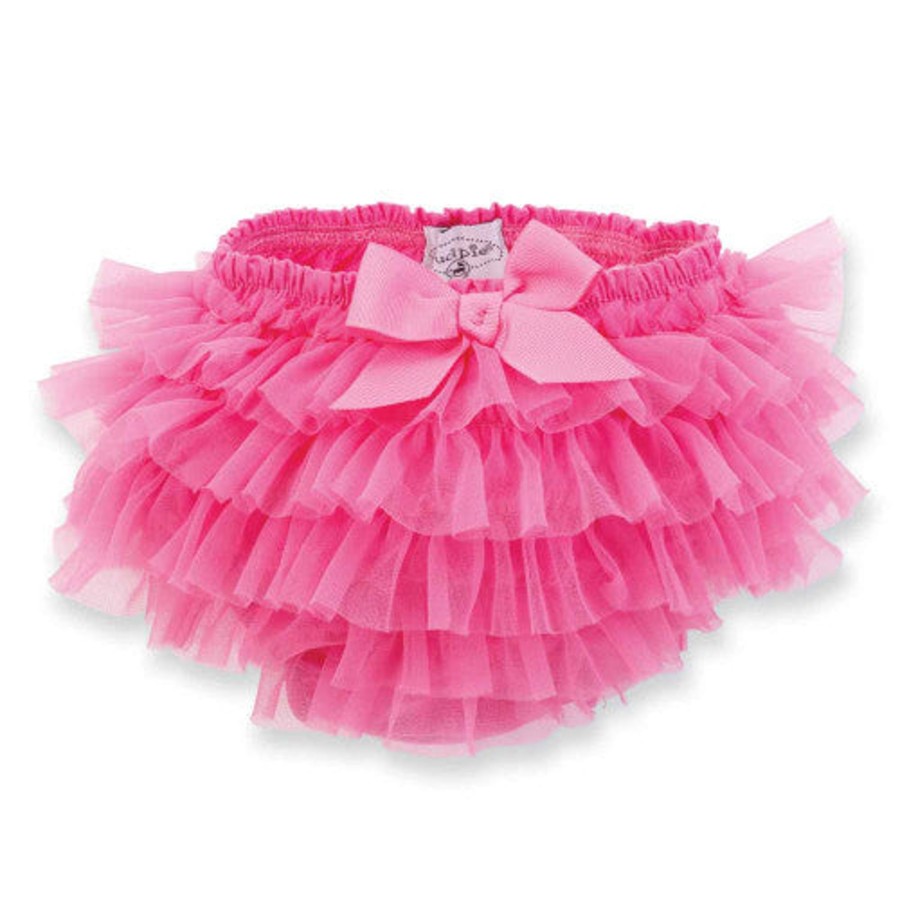 And More Mud Pie Toddler Clothes & Accessories | Hot Pink Chiffon Bloomer ( 12-18 Months )