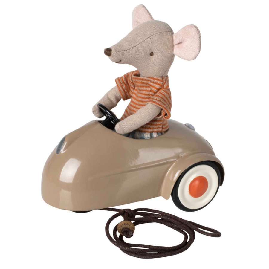 Doll Play Maileg Doll Houses & Accessories | Maileg Mouse Car, Light Brown