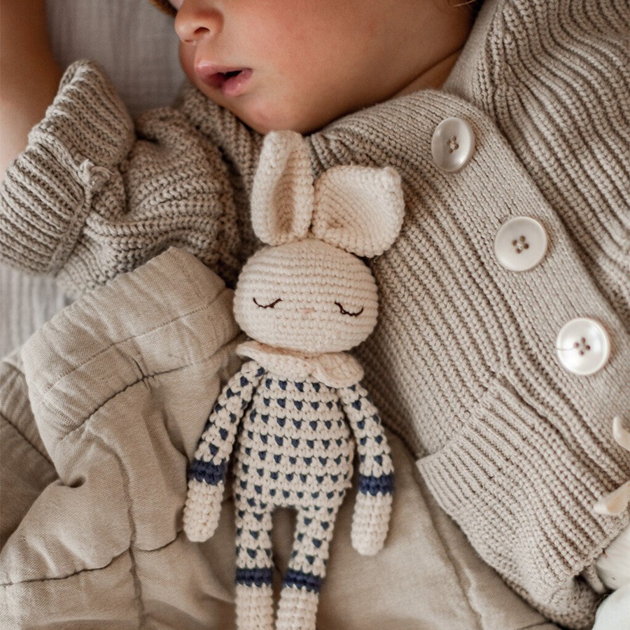 Doll Play Patti Olso Plush Animals & Dolls | Patti Oslo Organic Crochet Doll, Bea Bunny, Raf