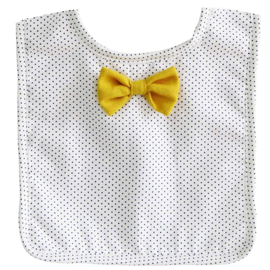 And More Alimrose Meal Time | Alimrose Bow Tie Bib, Yellow