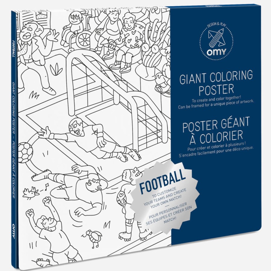 Creative Play OMY Arts & Crafts | Omy Giant Coloring Poster, Soccer