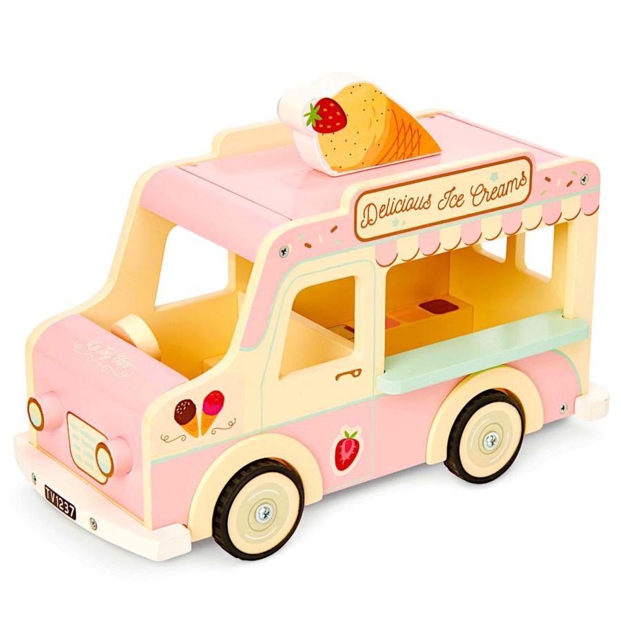 Doll Play Le Toy Van Doll Houses & Accessories | Le Toy Van Dolly Ice Cream Van