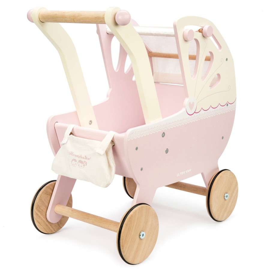 Doll Play Le Toy Van Baby Dolls & Accessories | Le Toy Van Sweet Dreams Doll Pram