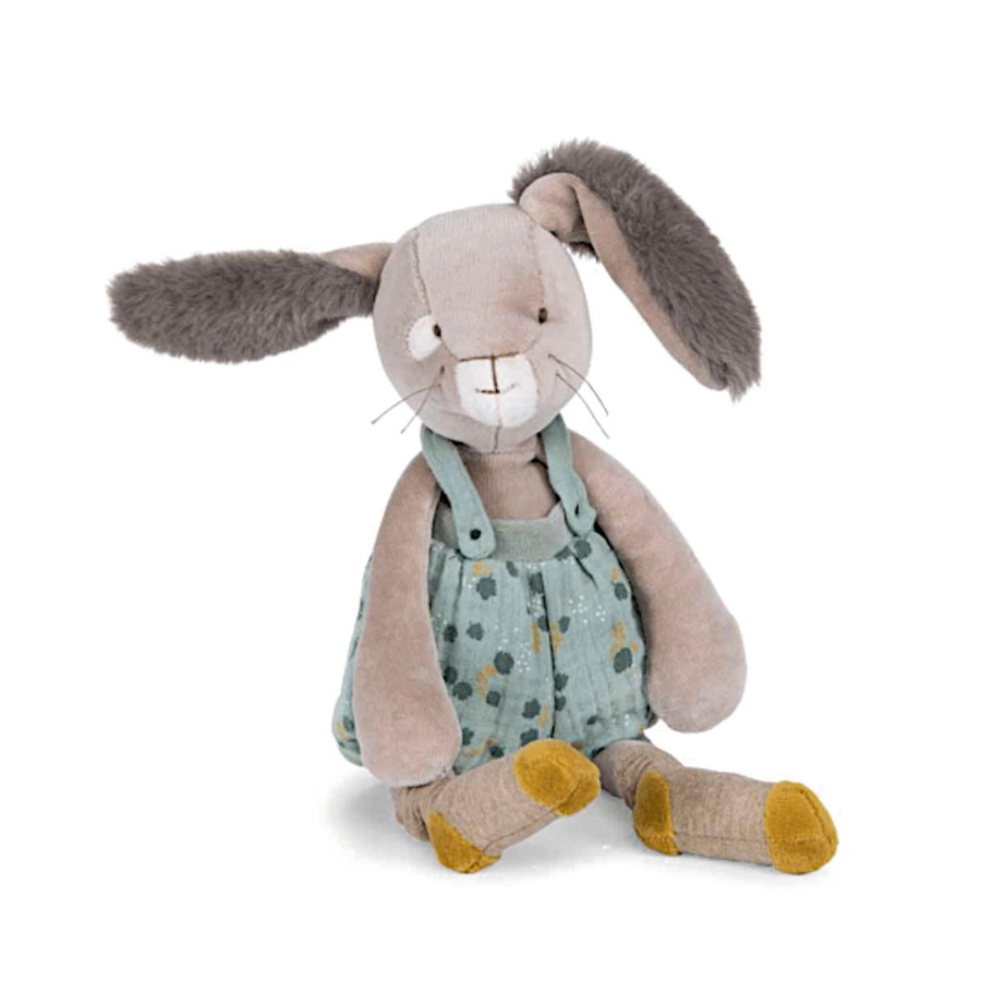 Baby Moulin Roty | Moulin Roty Trois Petits Lapins Bunny Dolls, Sage, 16"