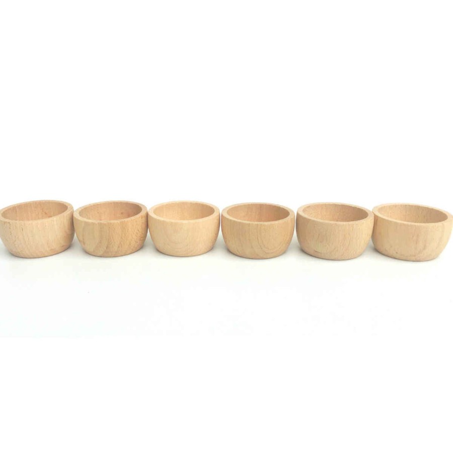 Creative Play Grapat Open-Ended Play | Grapat 6 Bowls, Natural