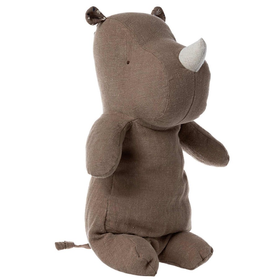 Doll Play Maileg Plush Animals & Dolls | Maileg Medium Rhino, Chocolate