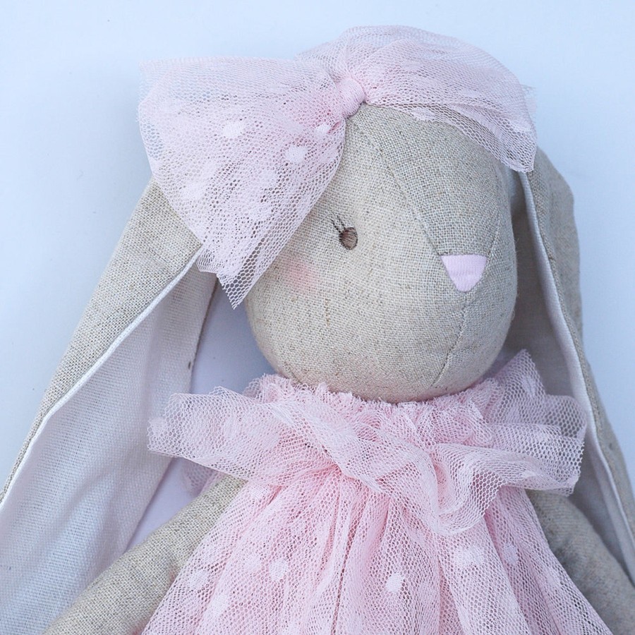 Doll Play Alimrose Plush Animals & Dolls | Alimrose Baby Bea Bunny, Pink, 15 Inches