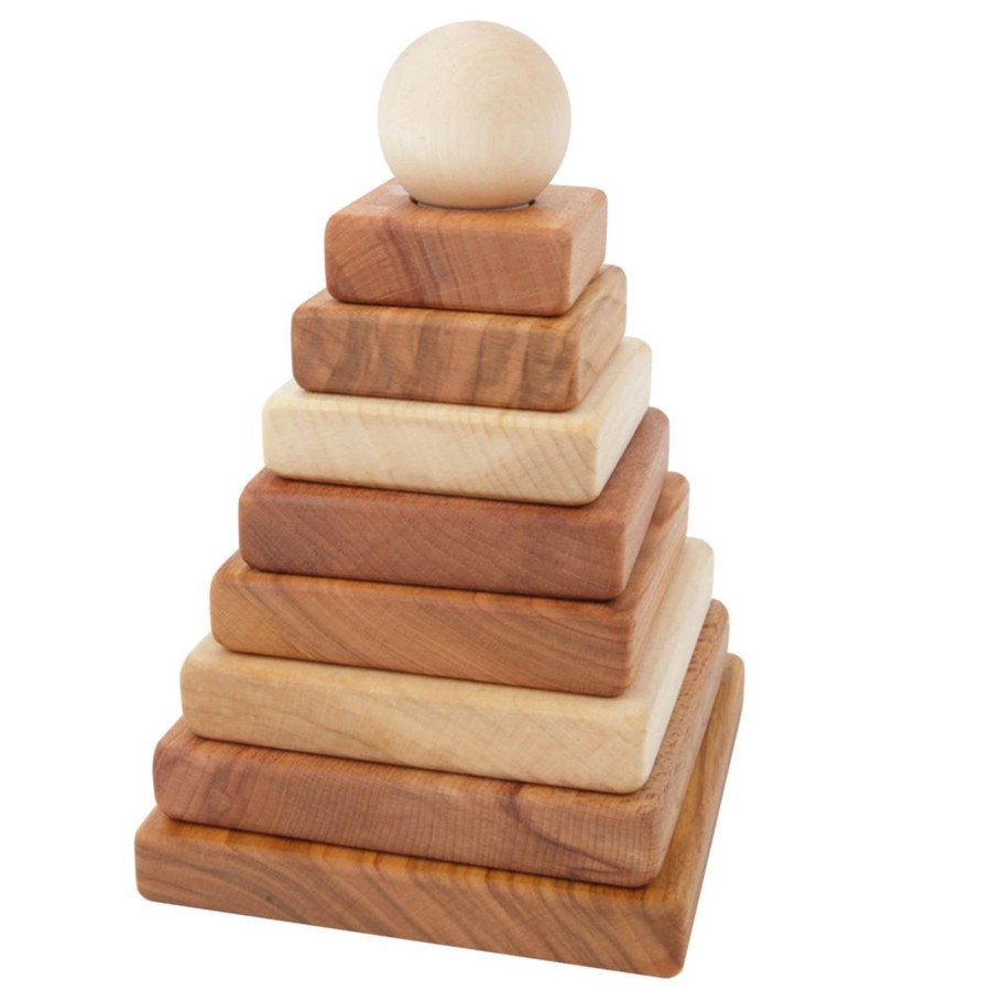 Room Decor Wooden Story Room Accessories | Wooden Story Natural Pyramid Stacker