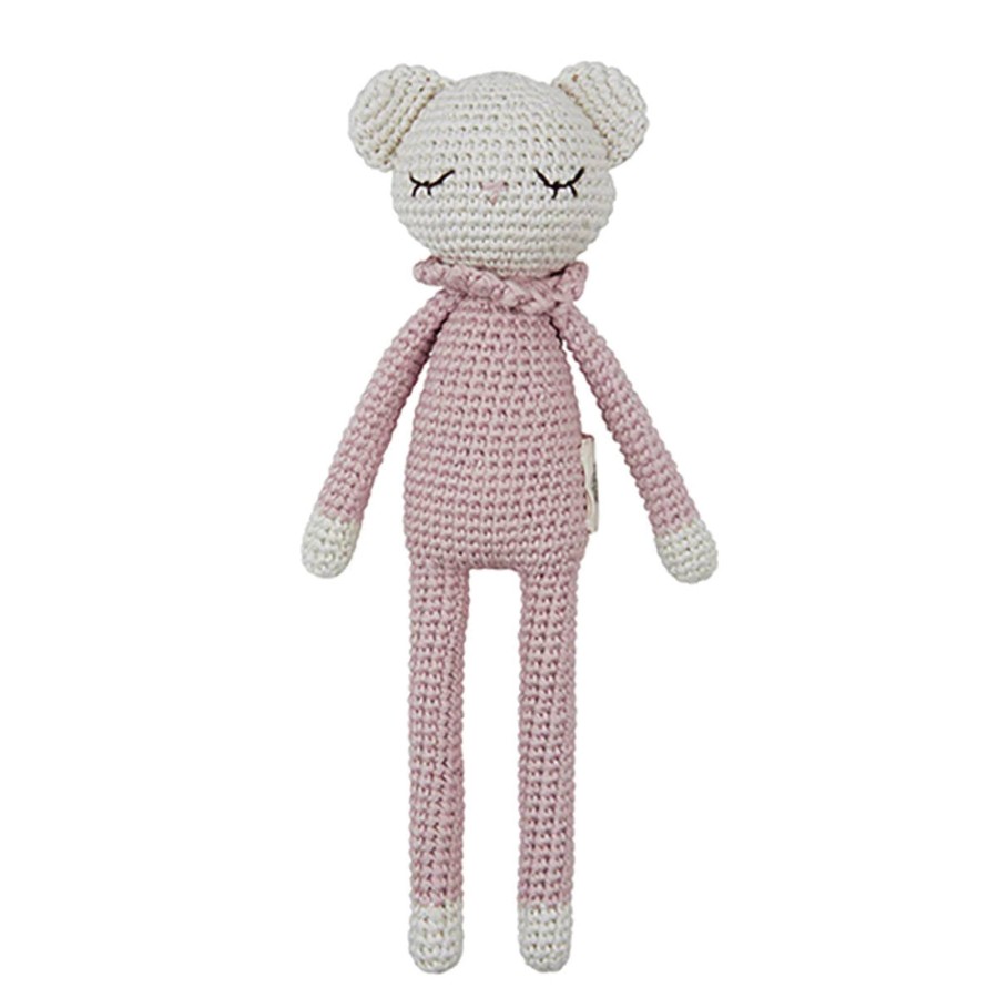 Baby Patti Olso | Patti Oslo Organic Crochet Doll, Tiffani Teddy, Rose