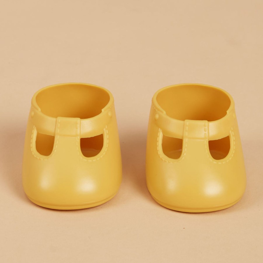 Pretend Play Olli Ella Baby Dolls & Accessories | Olli Ella Dinkum Doll Shoes, Corn Yellow