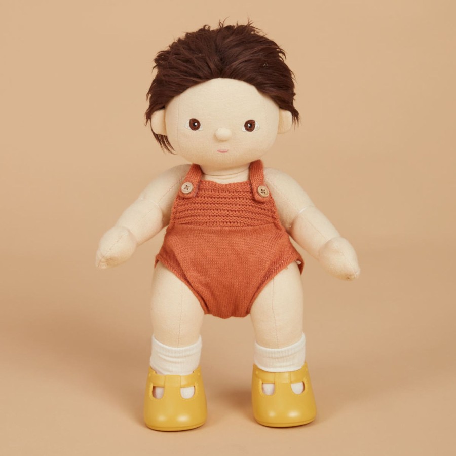 Pretend Play Olli Ella Baby Dolls & Accessories | Olli Ella Dinkum Doll Shoes, Corn Yellow