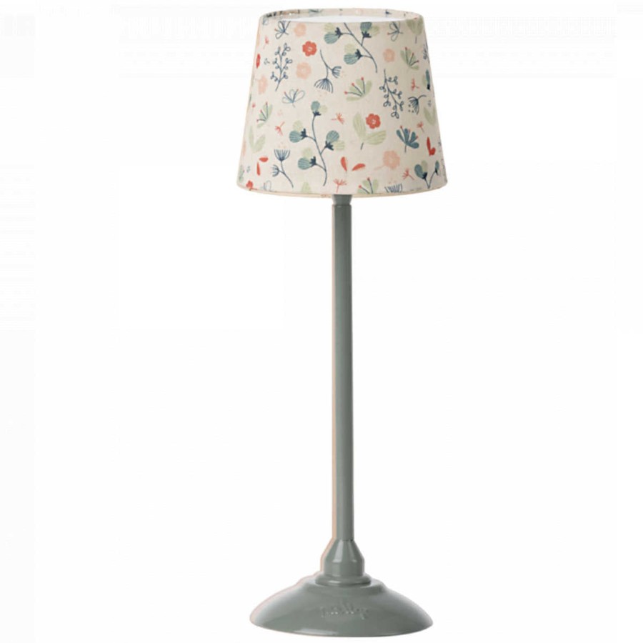 Doll Play Maileg Doll Houses & Accessories | Maileg Doll House Miniature Floor Lamp, Mint