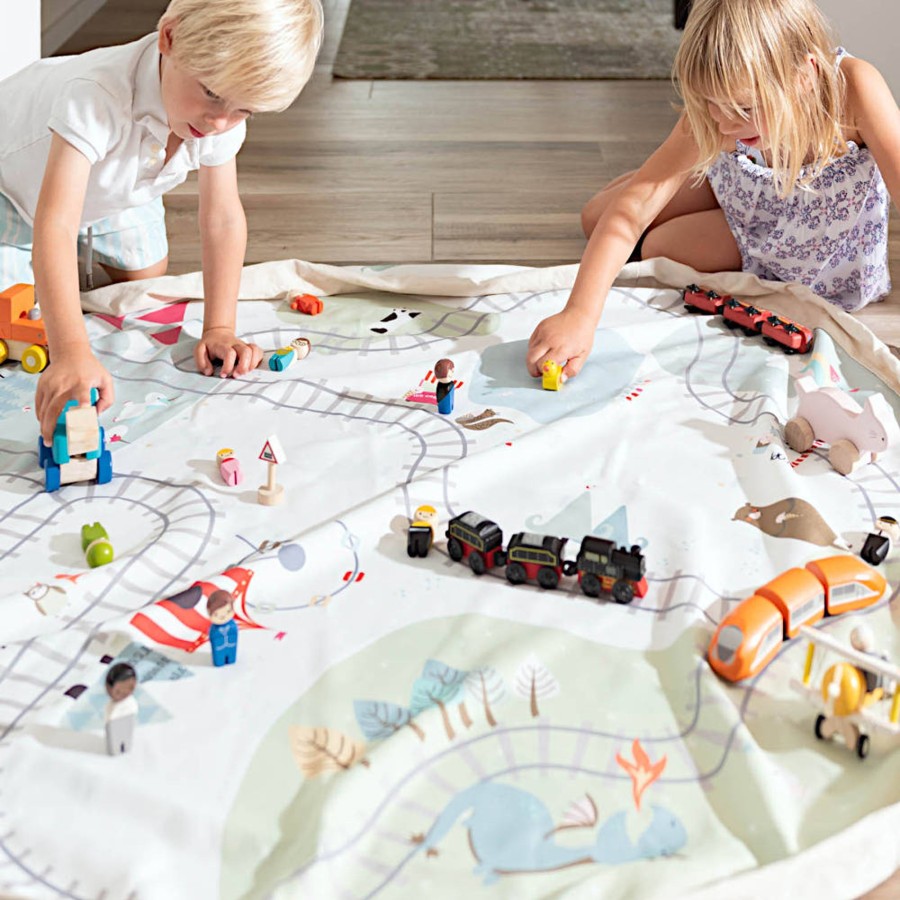 Pretend Play Play&Go Cars & Trains | Play&Go Train Map Toy Storage Bag