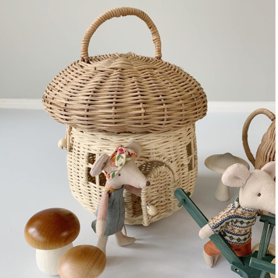 And More Olli Ella Toddler Clothes & Accessories | Olli Ella Mushroom Basket Bag