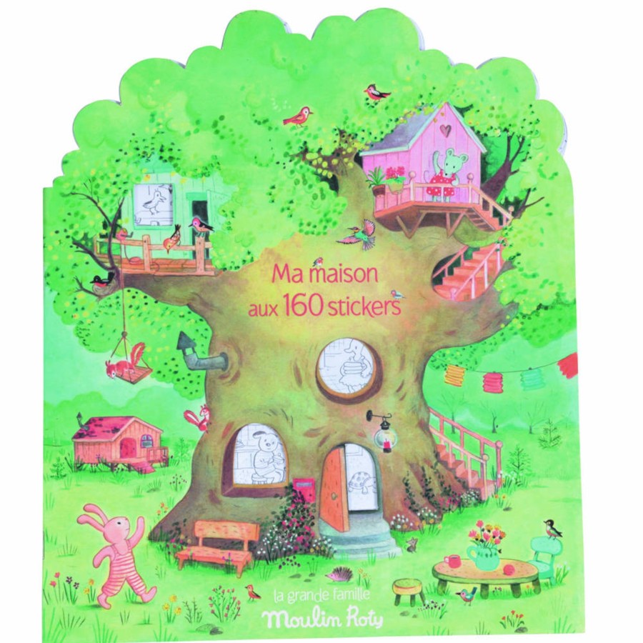 Creative Play Moulin Roty Arts & Crafts | Moulin Roty La Grande Famille Coloring Sticker Book