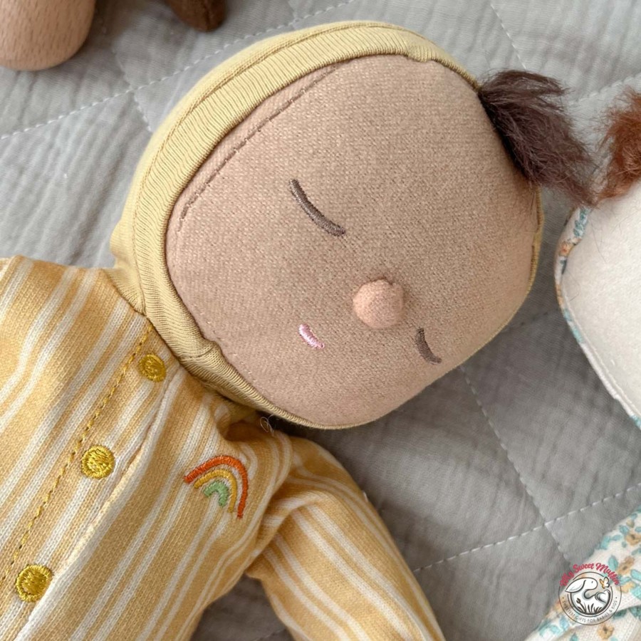 Pretend Play Olli Ella Baby Dolls & Accessories | Olli Ella Dozy Dinkum Baby Doll, Pip Goldie