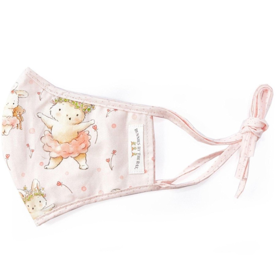 And More Bunnies By the Bay Toddler Clothes & Accessories | Fabric Face Mask For Kid, Blossom Bunny.