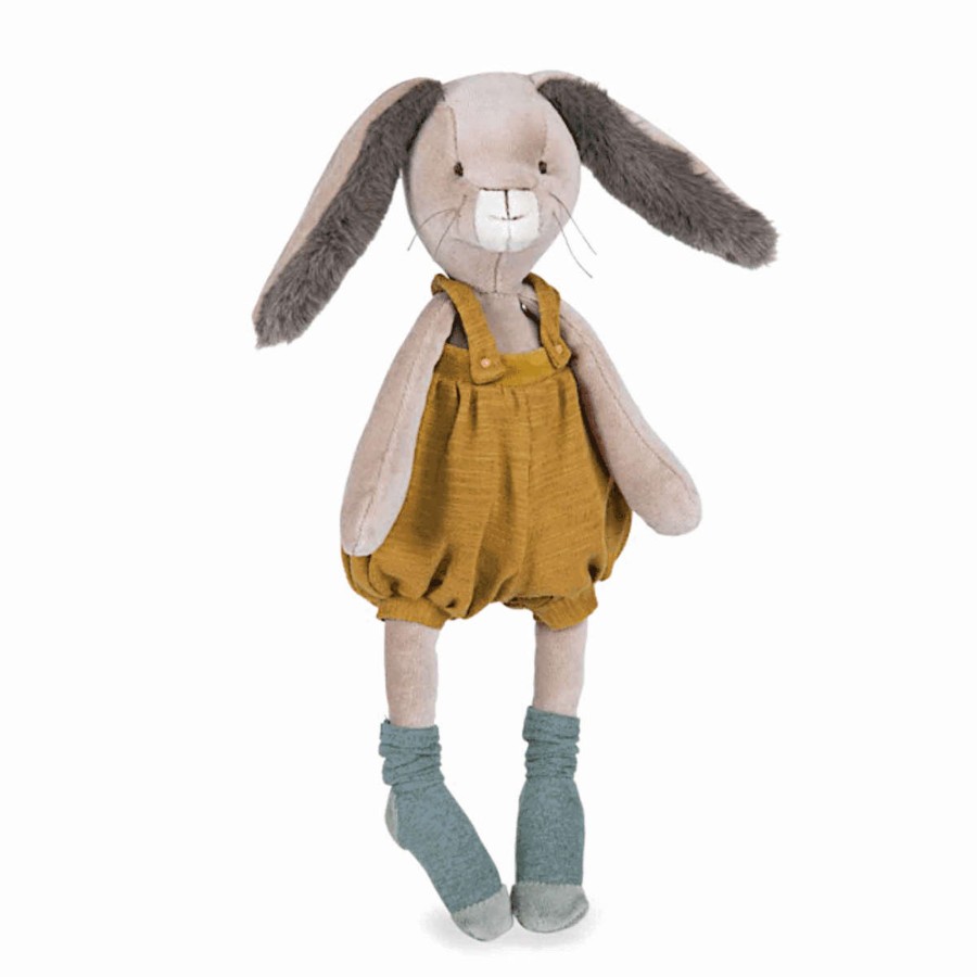 Baby Moulin Roty | Moulin Roty Trois Petits Lapins Bunny Dolls, Ochre, 16"