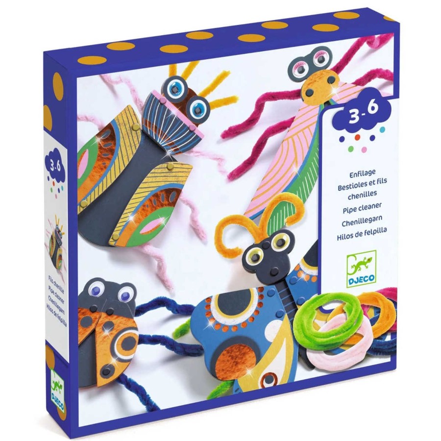 Creative Play Djeco Arts & Crafts | Djeco Fuzzy Bugs 3D Collage