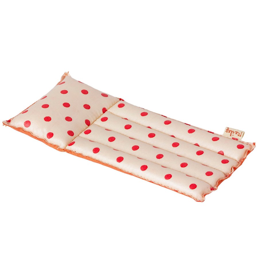 Doll Play Maileg Doll Houses & Accessories | Maileg Mouse Size Air Mattress, Red Dots