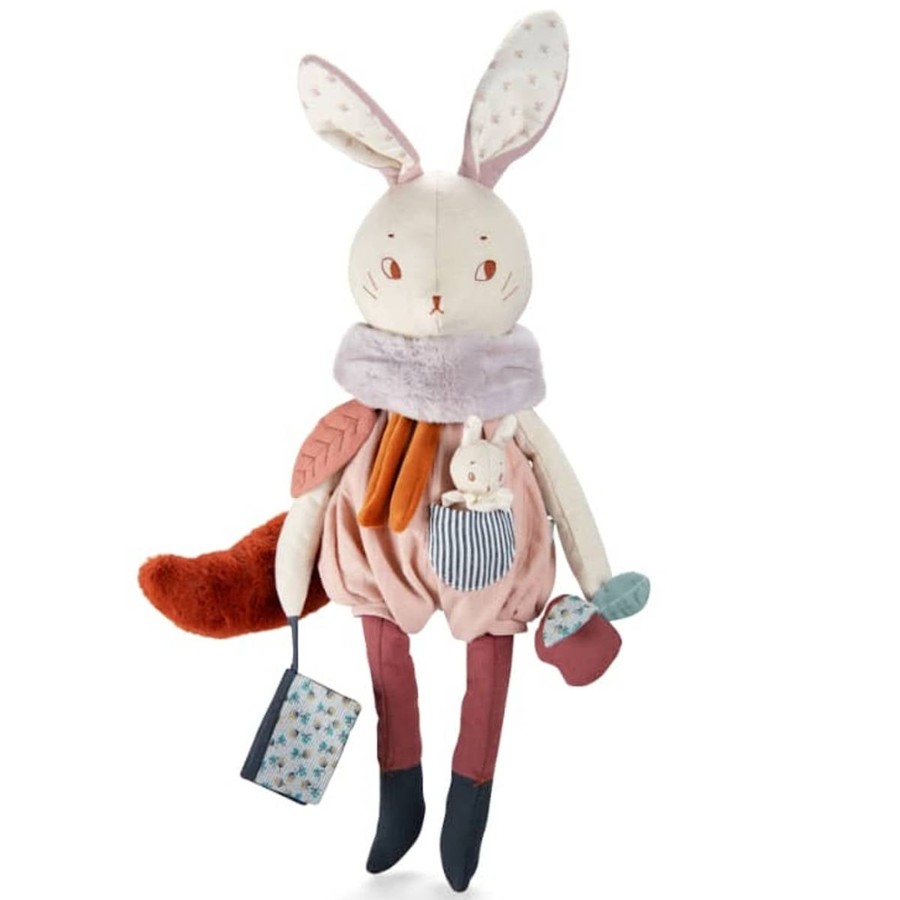 Doll Play Moulin Roty Baby Toys | Moulin Roty Apres La Pluie Activity Rabbit