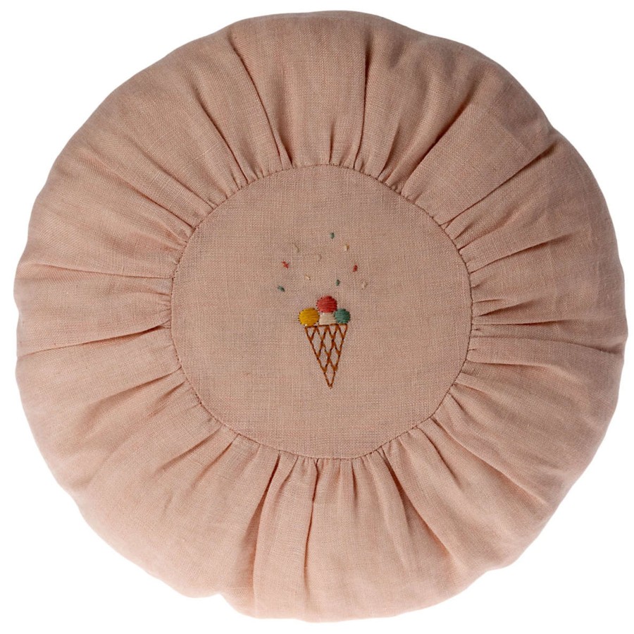 Room Decor Maileg Room Accessories | Maileg Small Round Cushion, Rose