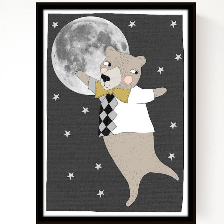 Room Decor Seventy Trees Posters & Arts | Moonlight Bear By Kerry Layton