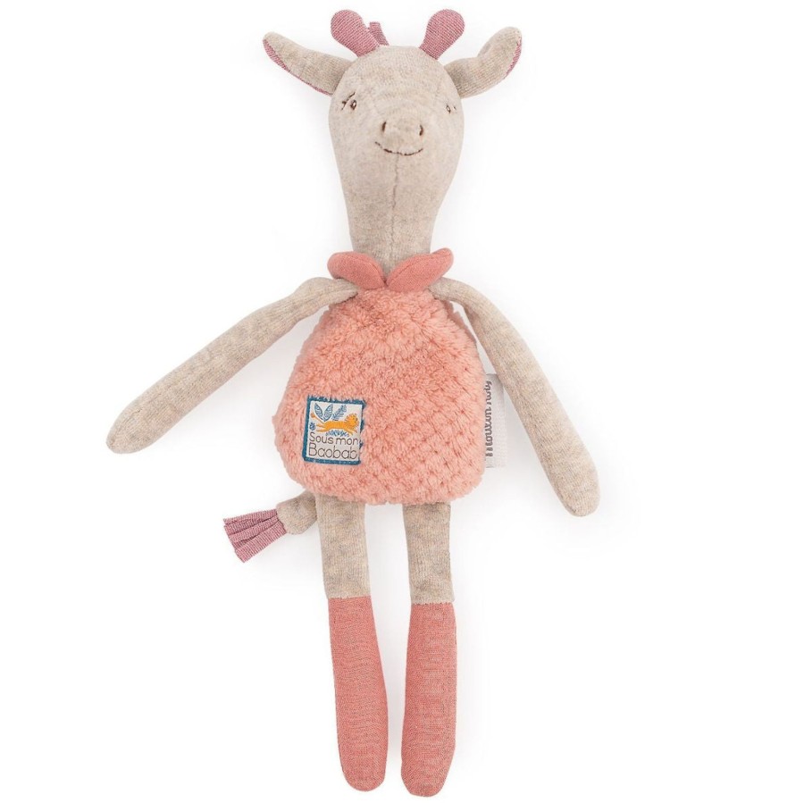 Baby Moulin Roty | Moulin Roty Sous Mon Baobab Giraffe Rattle Comforter