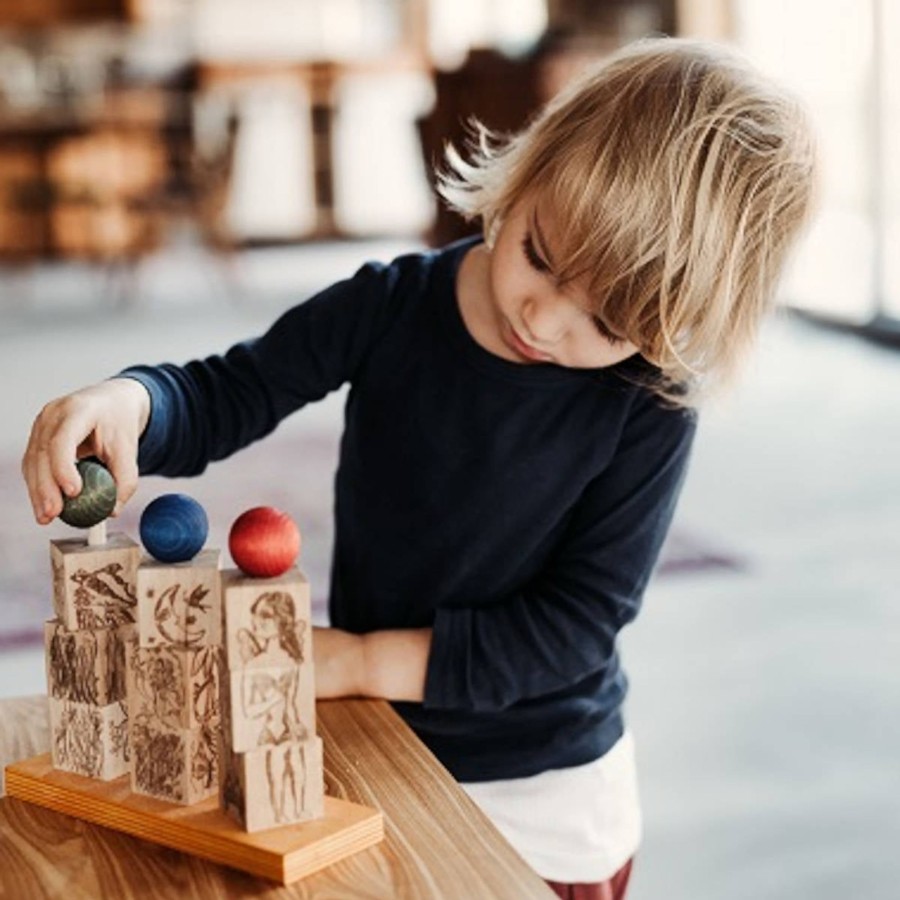 Room Decor Wooden Story Room Accessories | Wooden Story Rainbow Stacking Dreamland