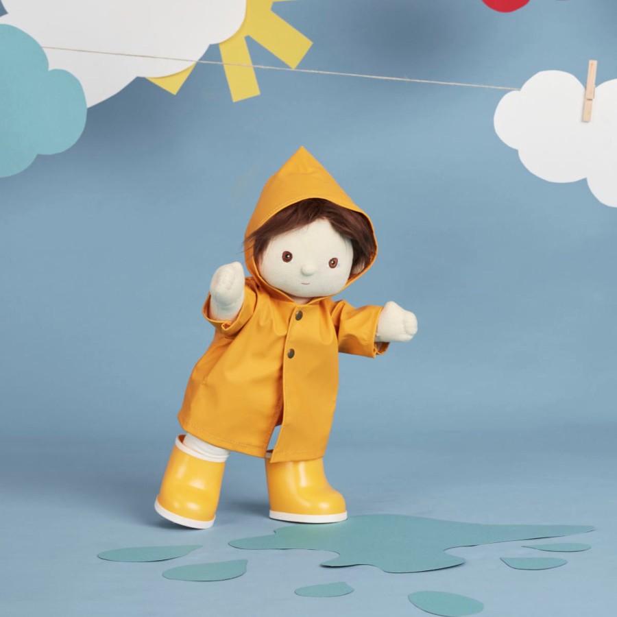 Doll Play Olli Ella Baby Dolls & Accessories | Olli Ella Dinkum Doll Rainy Play Set, Yellow