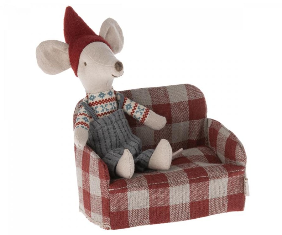 Doll Play Maileg Doll Houses & Accessories | Maileg Mouse Size Fabric Couch