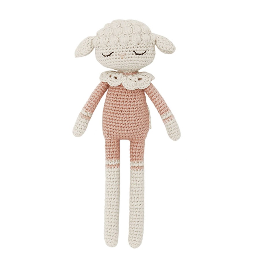 Baby Patti Olso | Patti Oslo Organic Crochet Doll, Lili Lamb, Rose