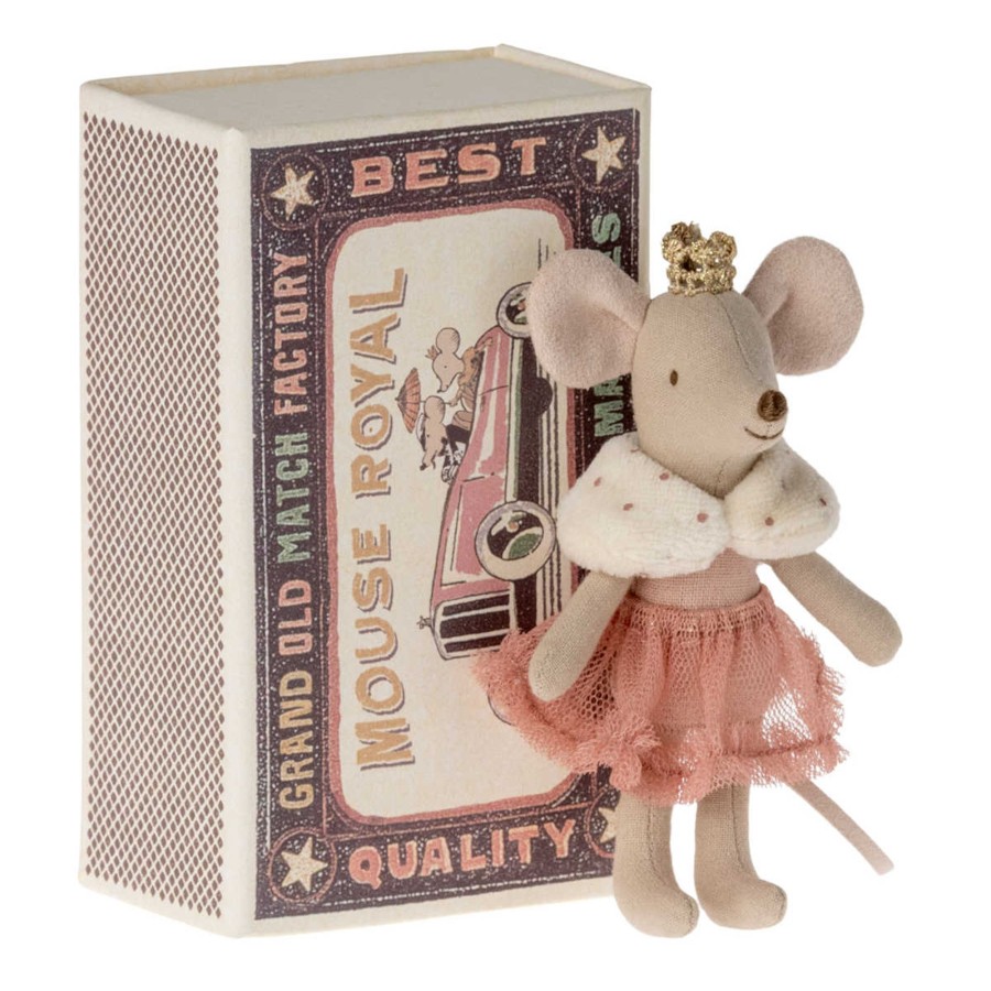 Doll Play Maileg Maileg Dolls | Maileg Little Sister Princess Mouse In Box, New