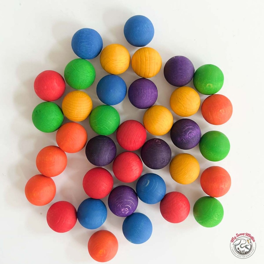 Creative Play Grapat Blocks, Puzzles & Games | Grapat 36 Wooden Marbles